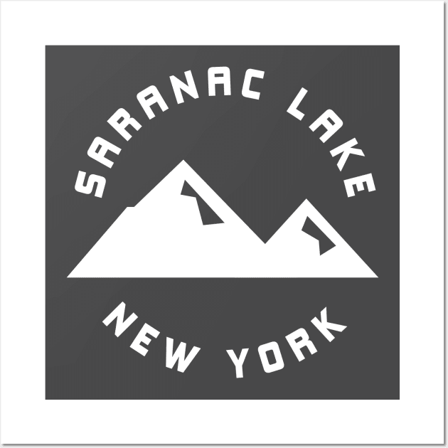 Saranac Lake New York Wall Art by PodDesignShop